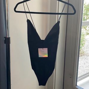 Missguided Black Bodysuit - size 4